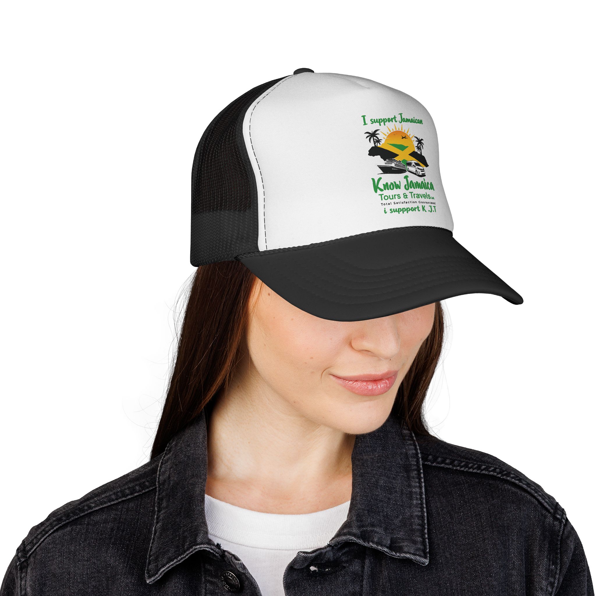 Know Jamaica Tours "I Support Jamaica" Trucker Cap - Image 4